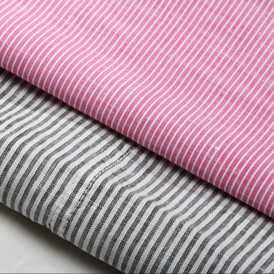 Factory wholesale Good quality cotton linen blend multi colour fashion canvas stripe fabric With Long-term Service