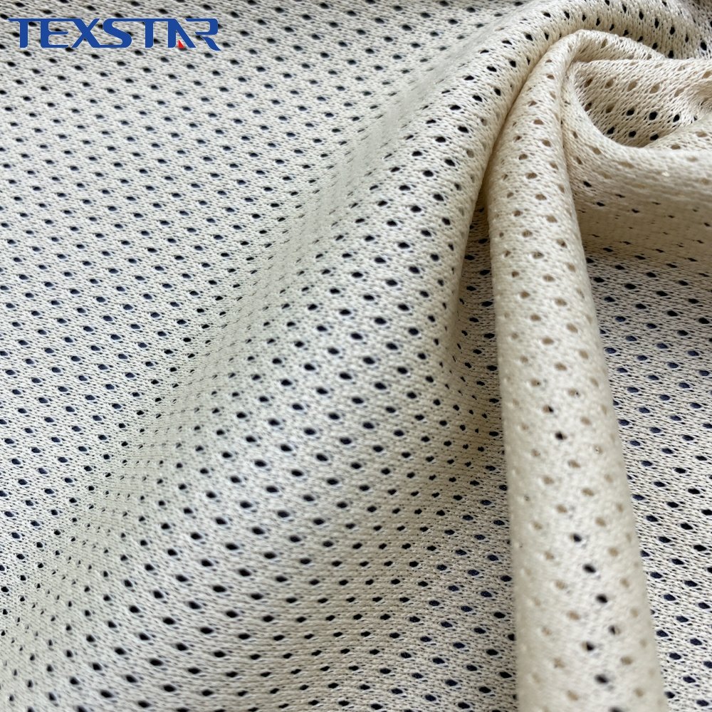 100% polyester quick dry lining athletic mesh fabric close hole mesh fabric