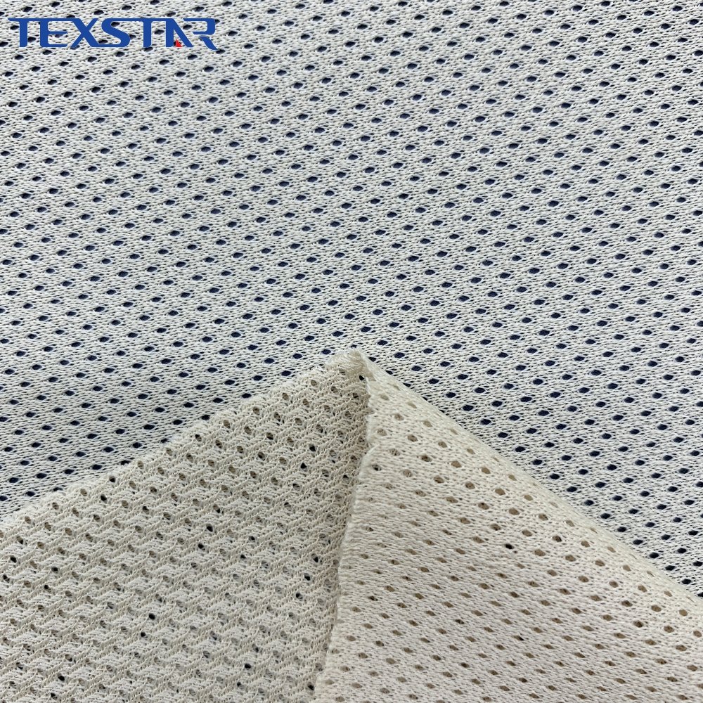 100% polyester quick dry lining athletic mesh fabric close hole mesh fabric