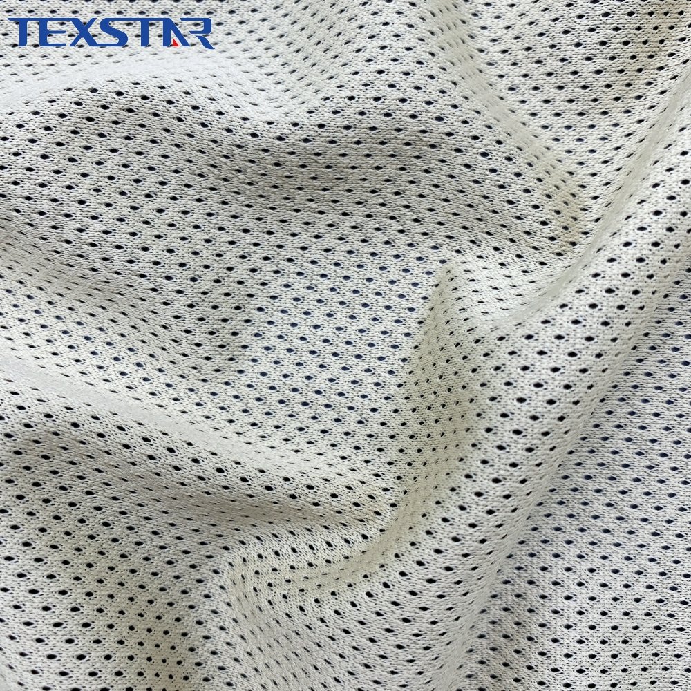 100% polyester quick dry lining athletic mesh fabric close hole mesh fabric