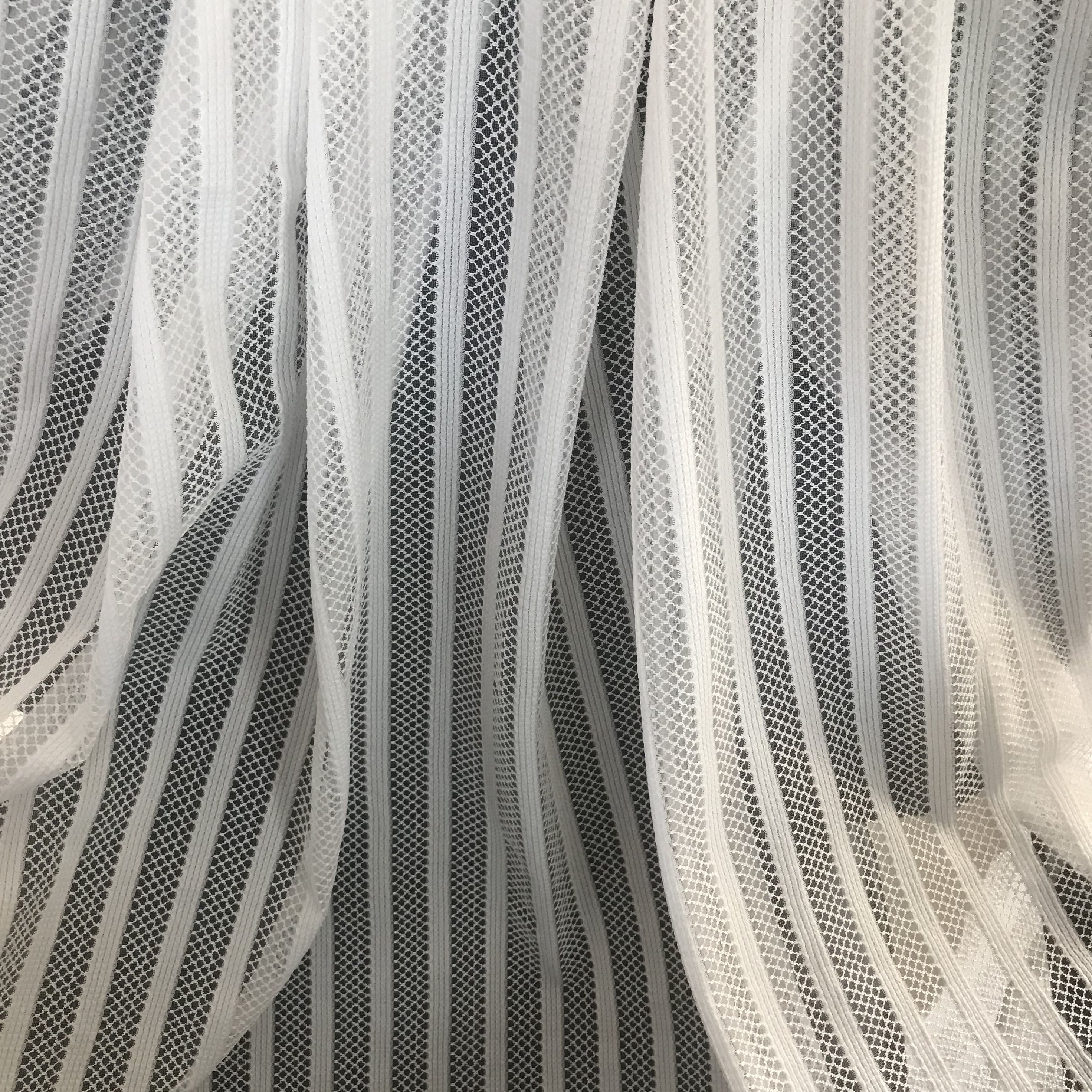 newest good quality 100% polyester fashion jacquard mesh fabric