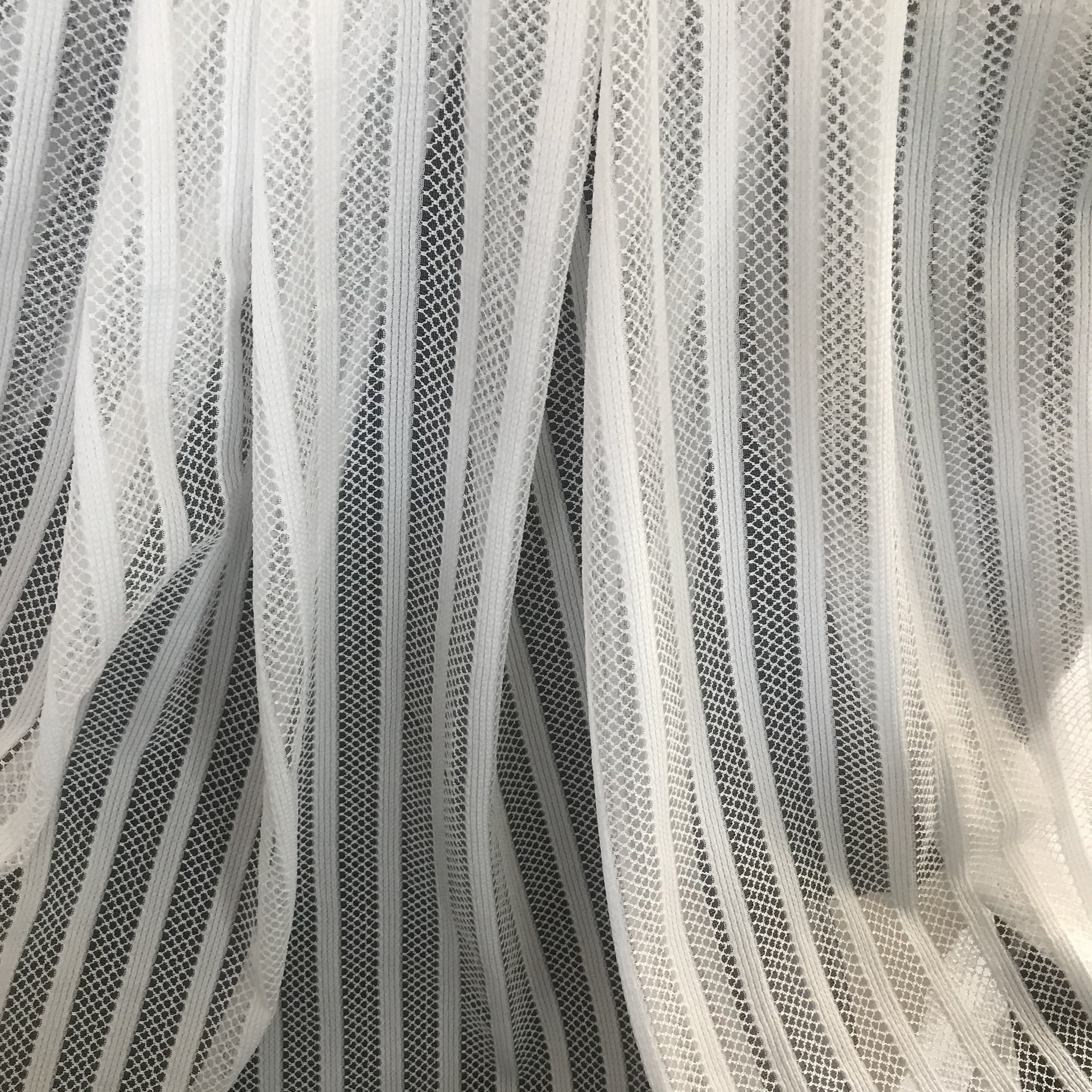 newest good quality 100% polyester fashion jacquard mesh fabric