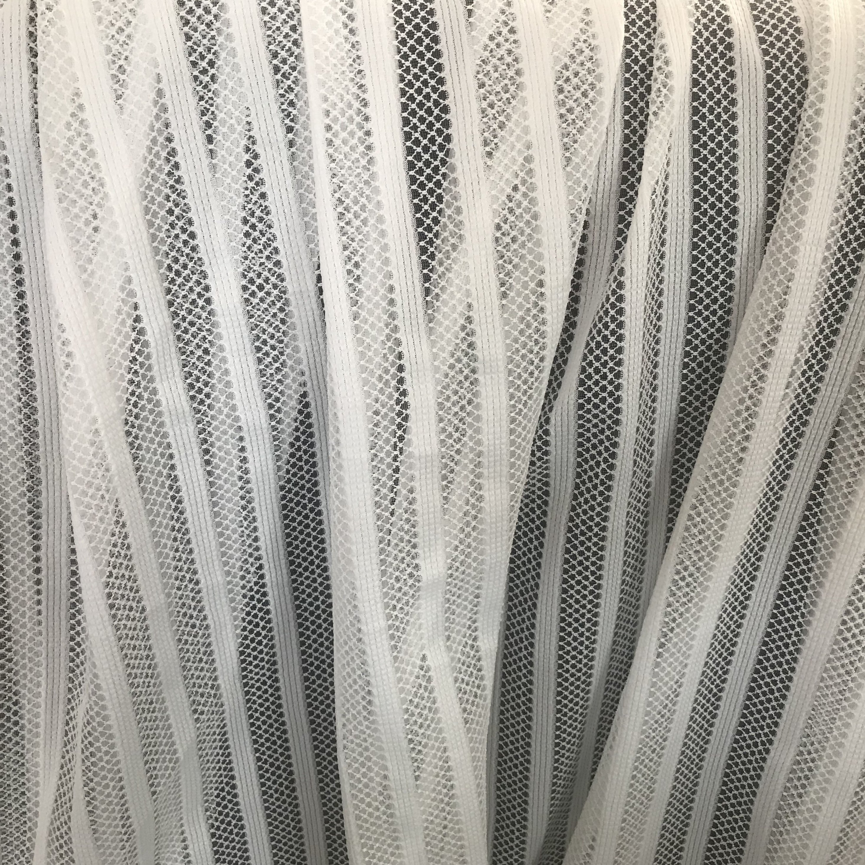 newest good quality 100% polyester fashion jacquard mesh fabric