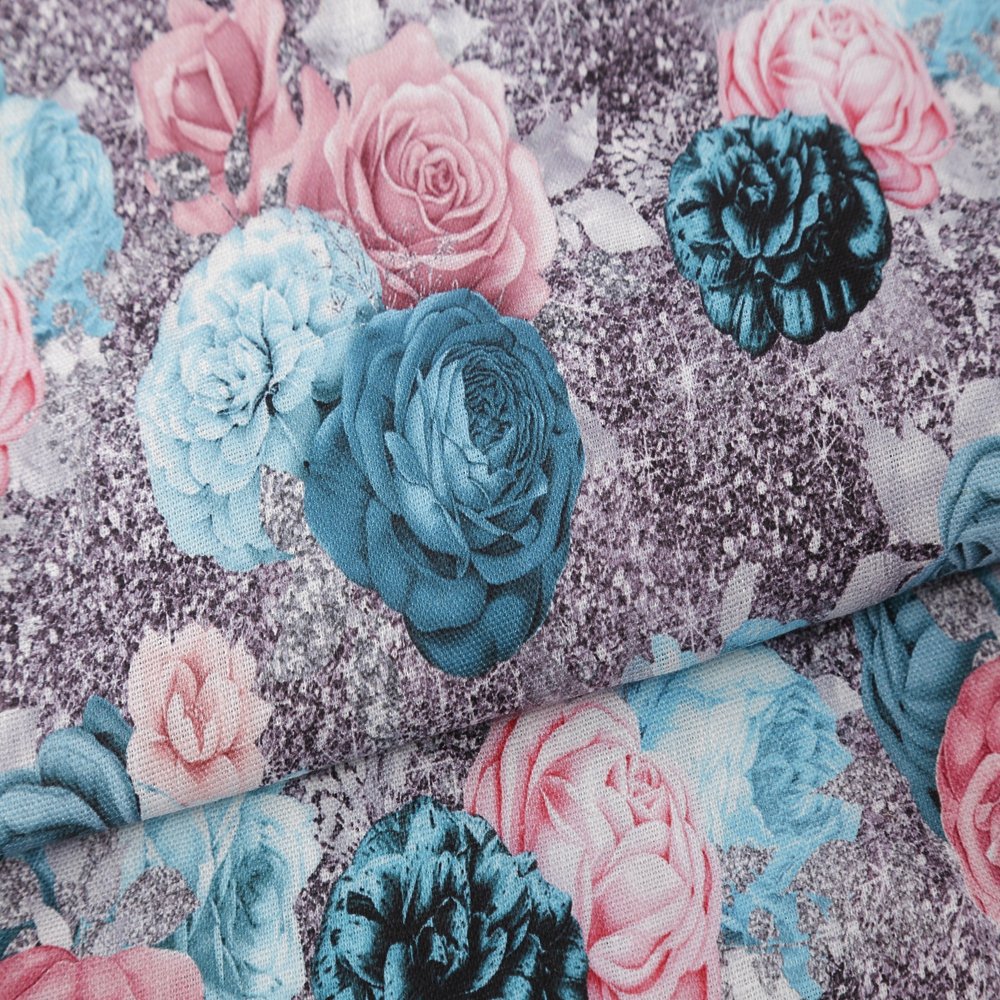 Wholesale Pure Linen Fabric Digital Print Soft Floral Custom Printed 100% Linen Fabric For Clothing Shirts Dress