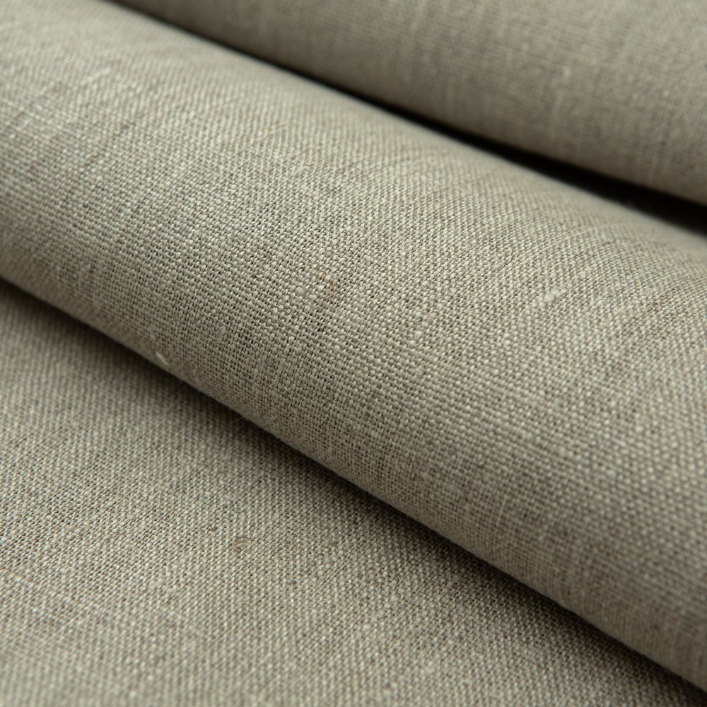 Wholesale 250 GSM Organic Linen Woven Fabric Roll 100% Natural Soft Rib Style Breathable Printed Shirts Dresses Home Application