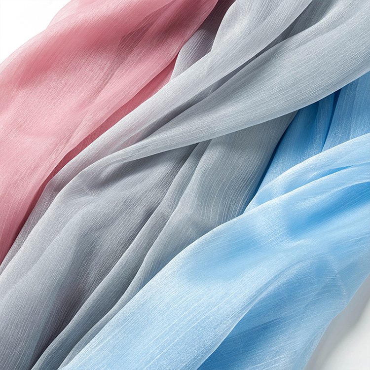 wholesale organza various colors in stock fabric 20d 100% polyester cheap organza fabric roll for Organza bag