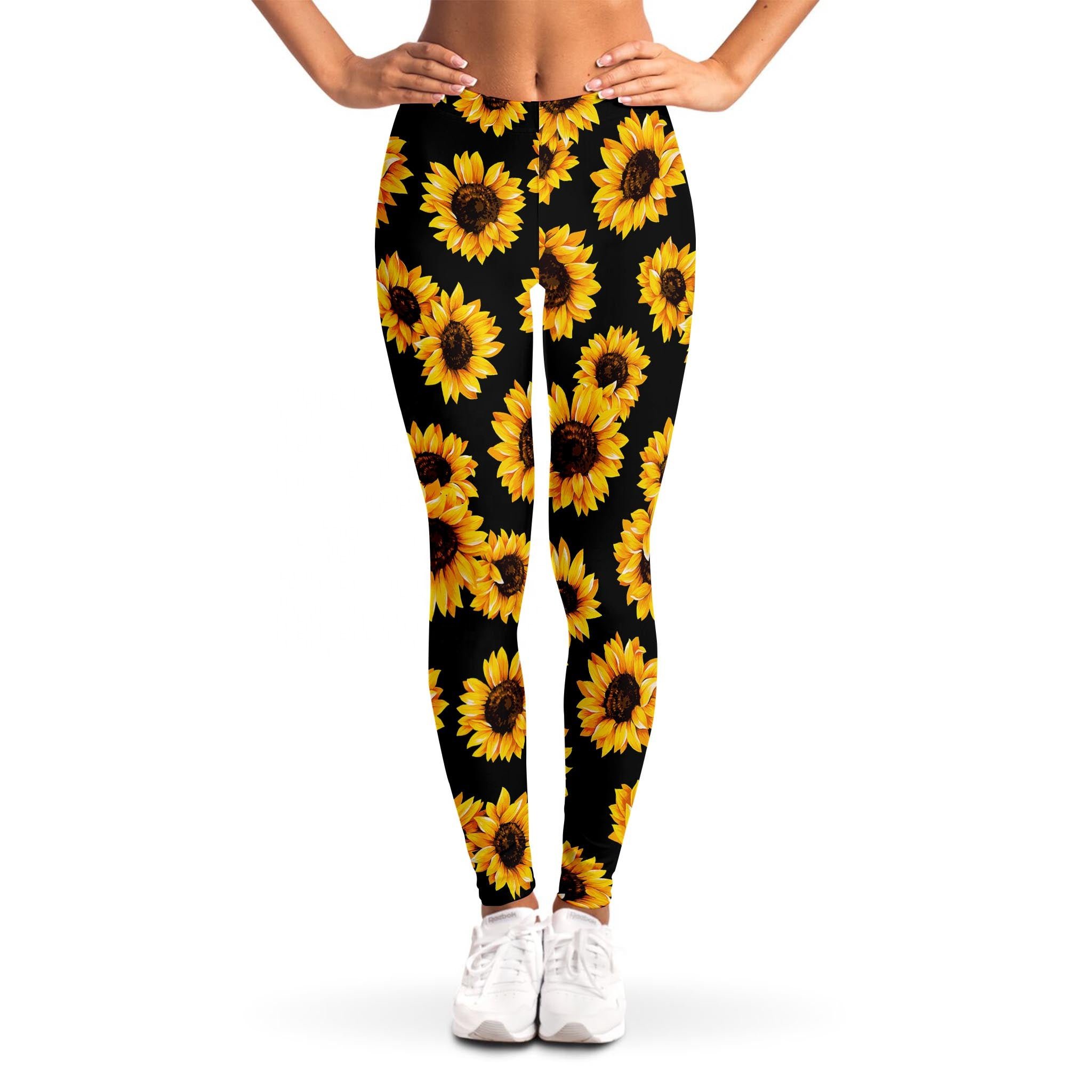 92% Polyester 8% Spandex Yoga Leggings High Waisted Breathable Gym & Yoga Workout Athletic Sports Leggings