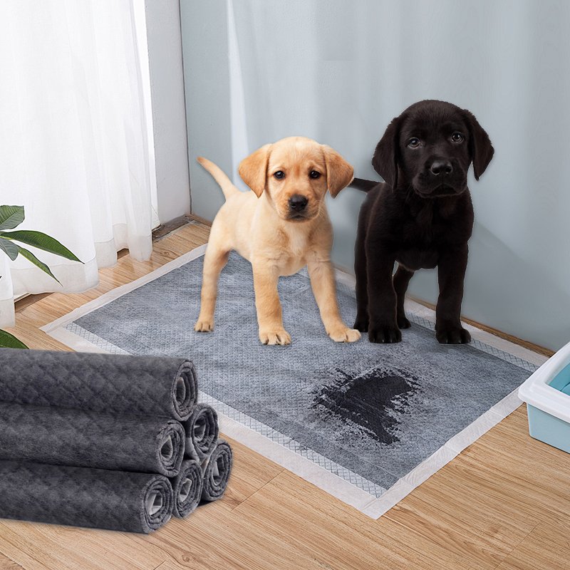 Wholesale Sustainable Bamboo Charcoal Fiber Puppy Pet Pee Pads Super Absorbent Odorless Quick Dry Training Tissue Paper