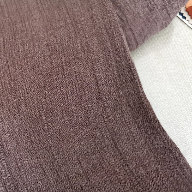 100% linen crepe fabric for fashion shirt women heavy gauze scarf 190gsm weight softer stone washed linen towel flax cloth