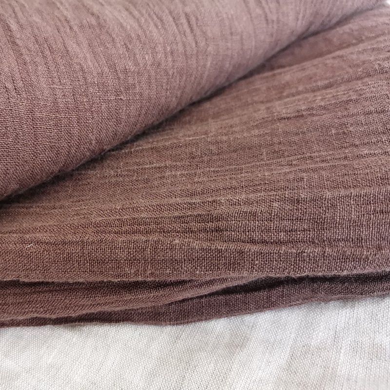 100% linen crepe fabric for fashion shirt women heavy gauze scarf 190gsm weight softer stone washed linen towel flax cloth