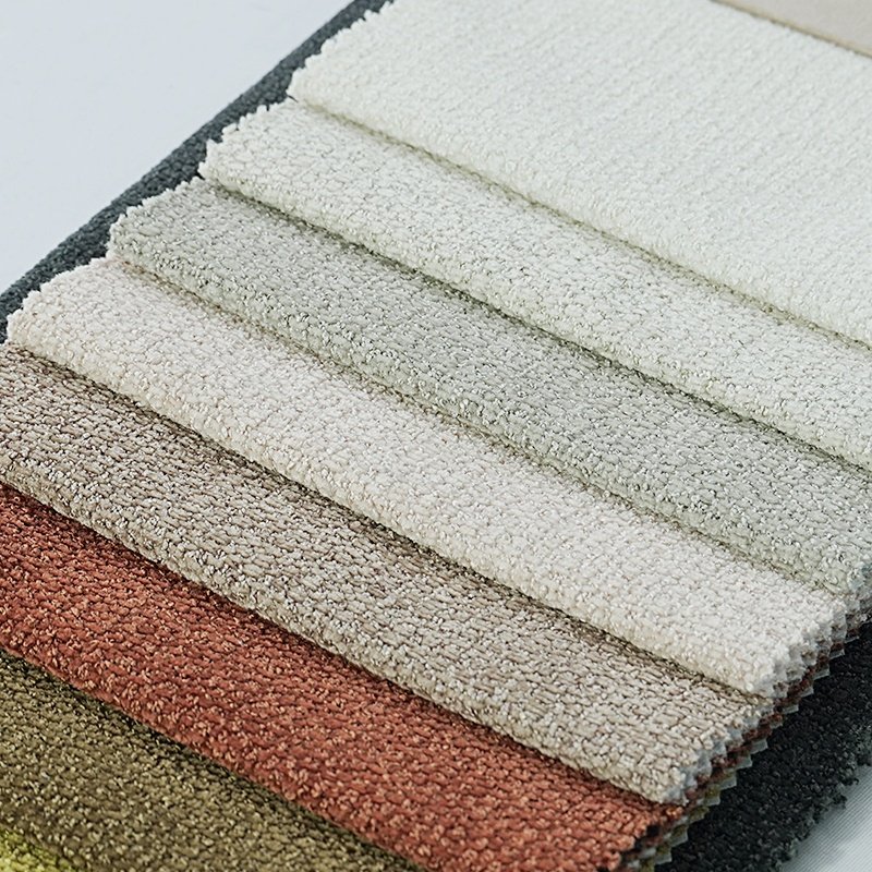 Small MOQ New Customized HomeTextile Wholesale Woven Multi-color 100% Polyester Superior Soft Linen Look Fabric For Sofa