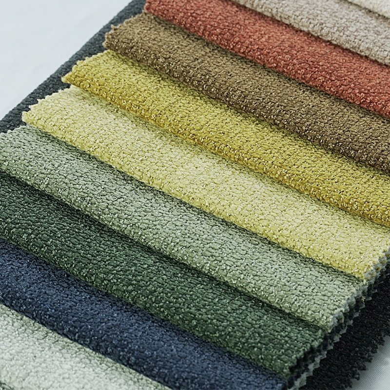 Small MOQ New Customized HomeTextile Wholesale Woven Multi-color 100% Polyester Superior Soft Linen Look Fabric For Sofa