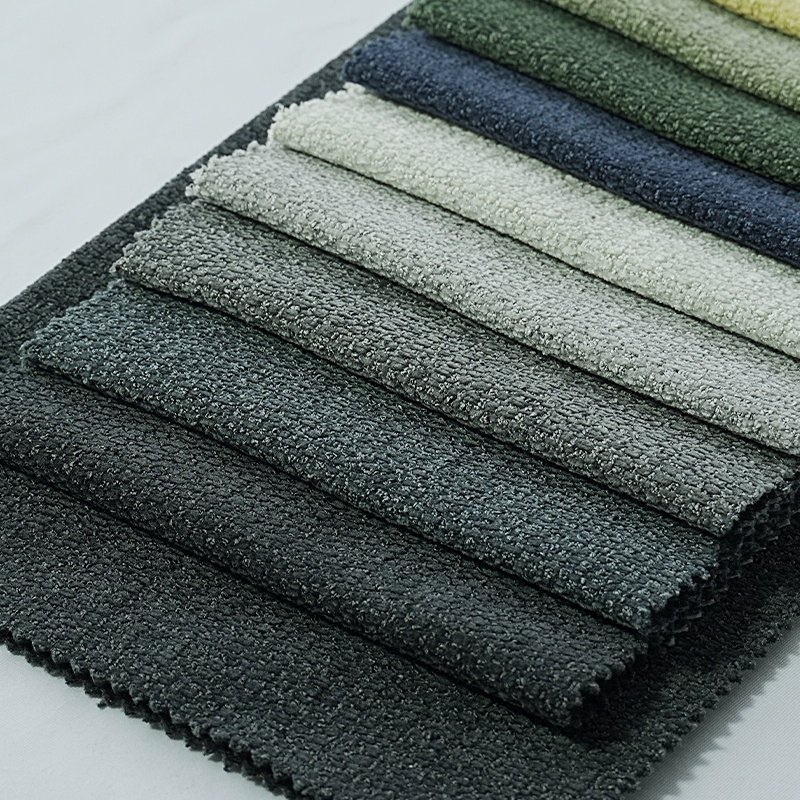 Small MOQ New Customized HomeTextile Wholesale Woven Multi-color 100% Polyester Superior Soft Linen Look Fabric For Sofa