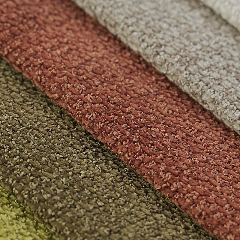 Small MOQ New Customized HomeTextile Wholesale Woven Multi-color 100% Polyester Superior Soft Linen Look Fabric For Sofa