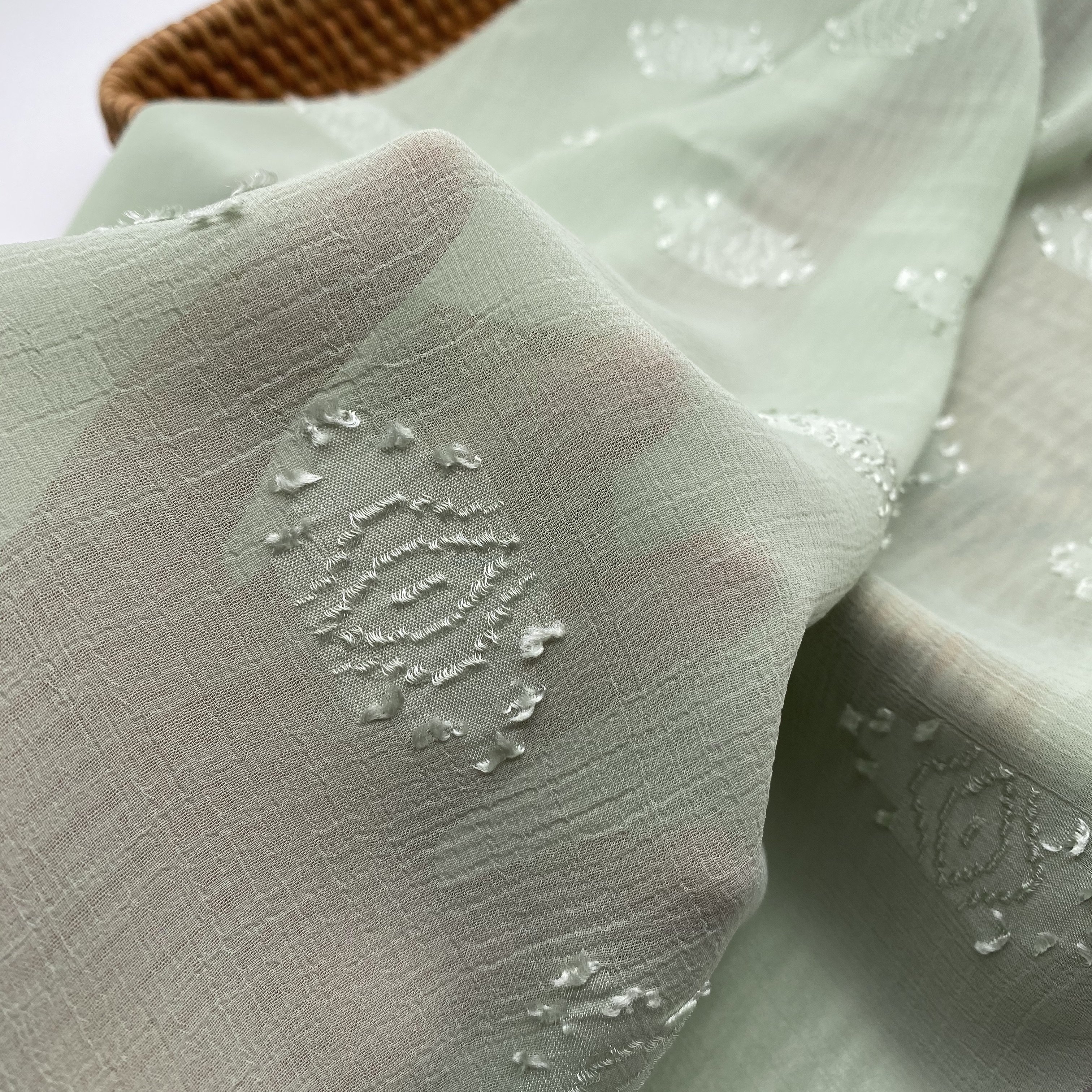 2024 New style summer China suppliers new design 100% polyester chiffon fabrics in stock for women garment