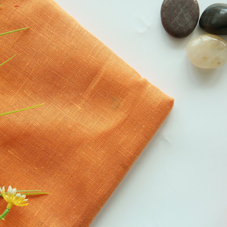 Stone Washed For Bedding Yarn Dyed Plain Fine Sale 100% Flax Linen Fabric Suppliers