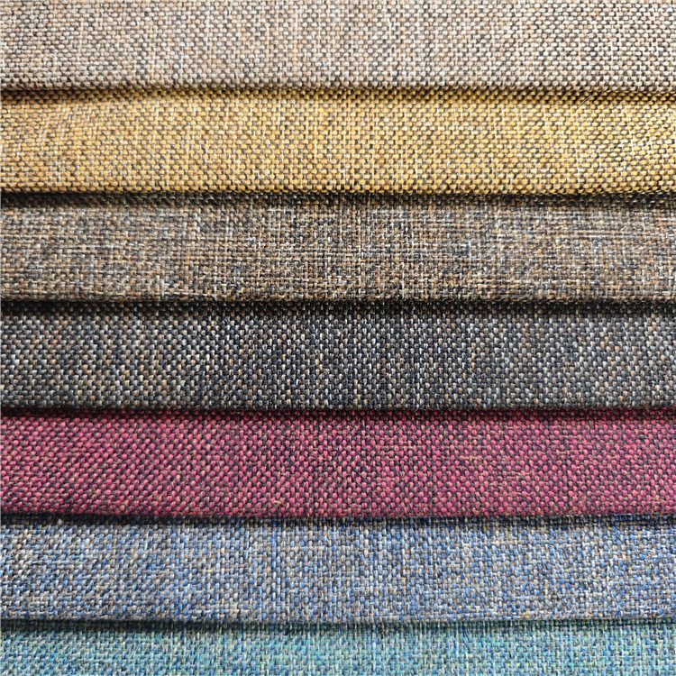 Professional Supply reversible Pattern Sofa Fabric Striped Upholstery Linen Fabric