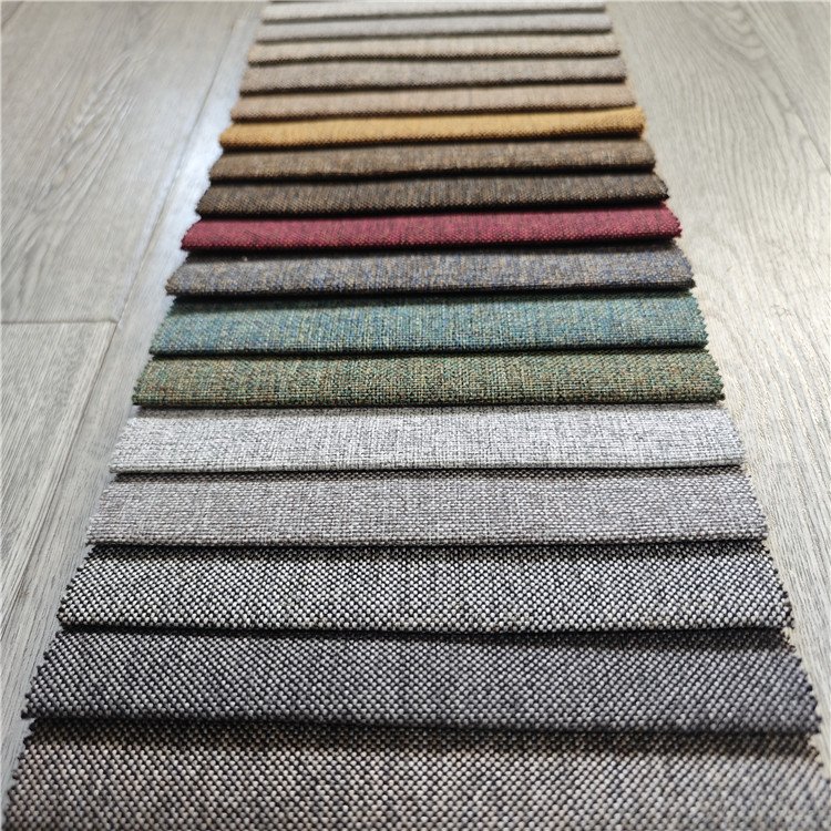 Professional Supply reversible Pattern Sofa Fabric Striped Upholstery Linen Fabric