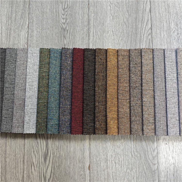 Professional Supply reversible Pattern Sofa Fabric Striped Upholstery Linen Fabric