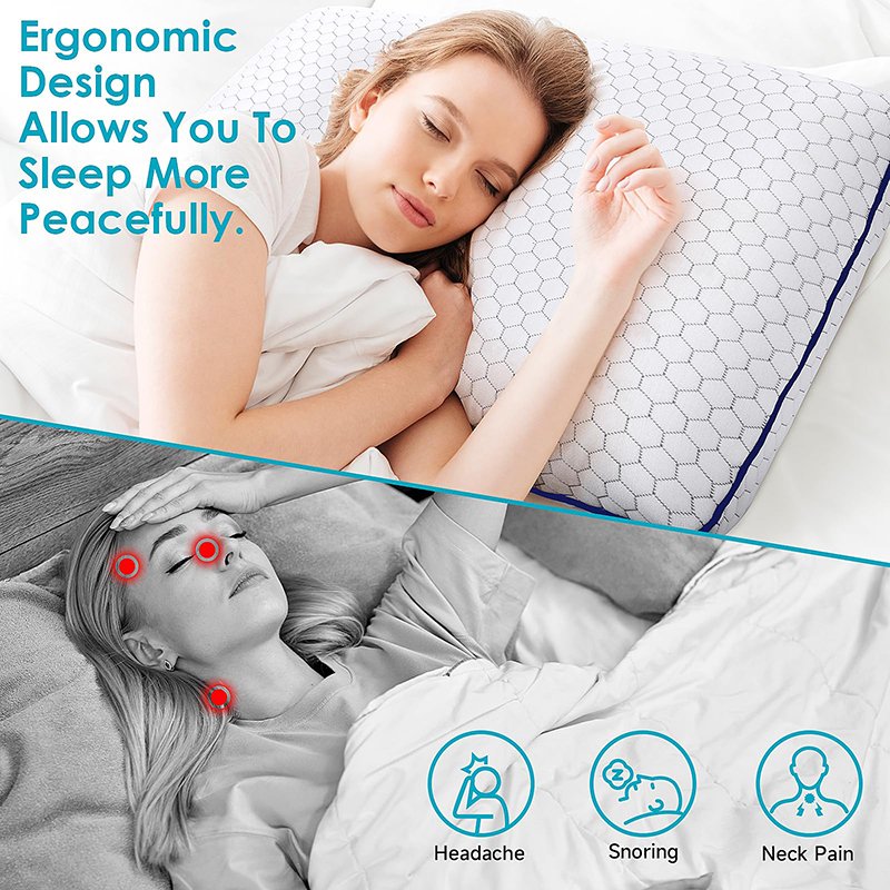Customizable Comfortable Cervical Body Cotton Leg Home Height Adjustable Neck Pillow Memory Foam