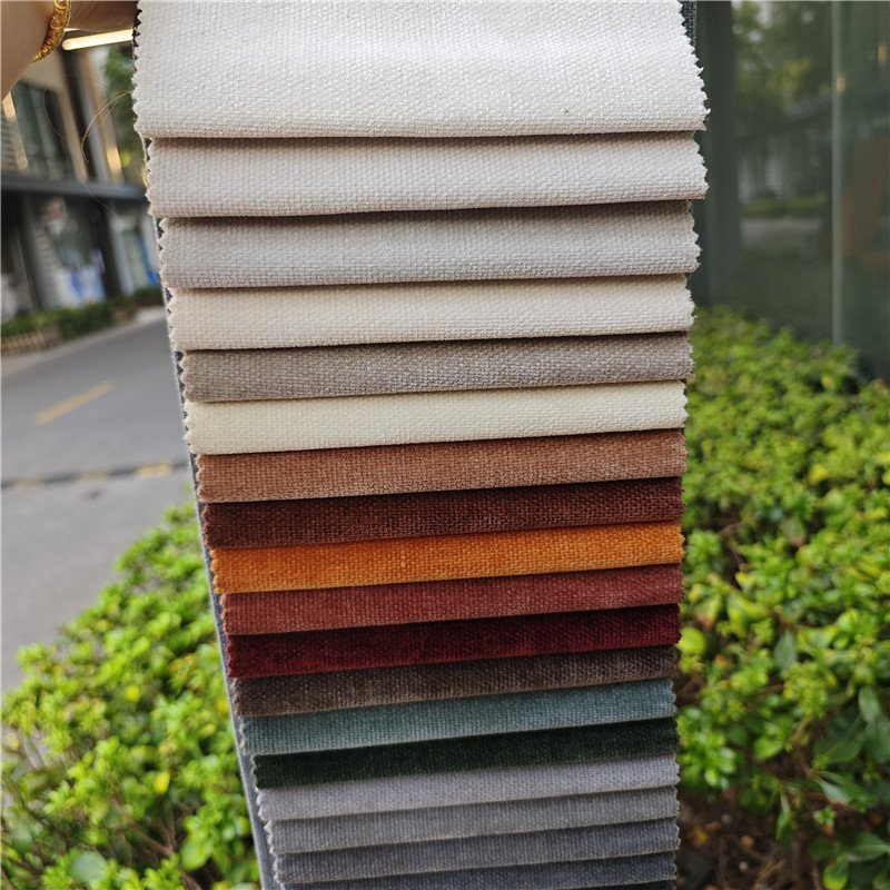 Beautiful Appearance Linen sofa fabric Soft fabric Luxury fabric
