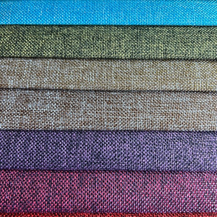 RE13 Hometextile Polyester Linen Fabric Upholstery Linen African Fabric Linen Look Sofa Fabric