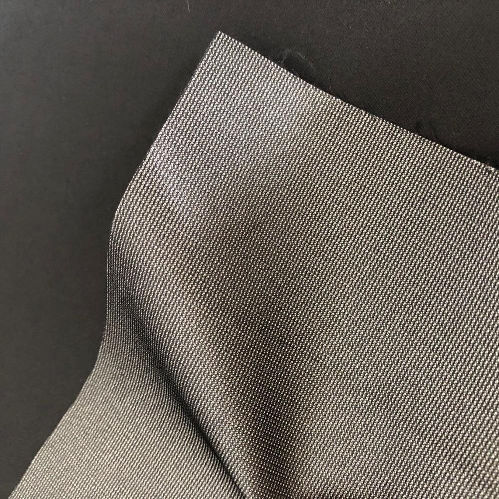 100polyester 75D twill pongee fabric textile with mesh coating for clothing