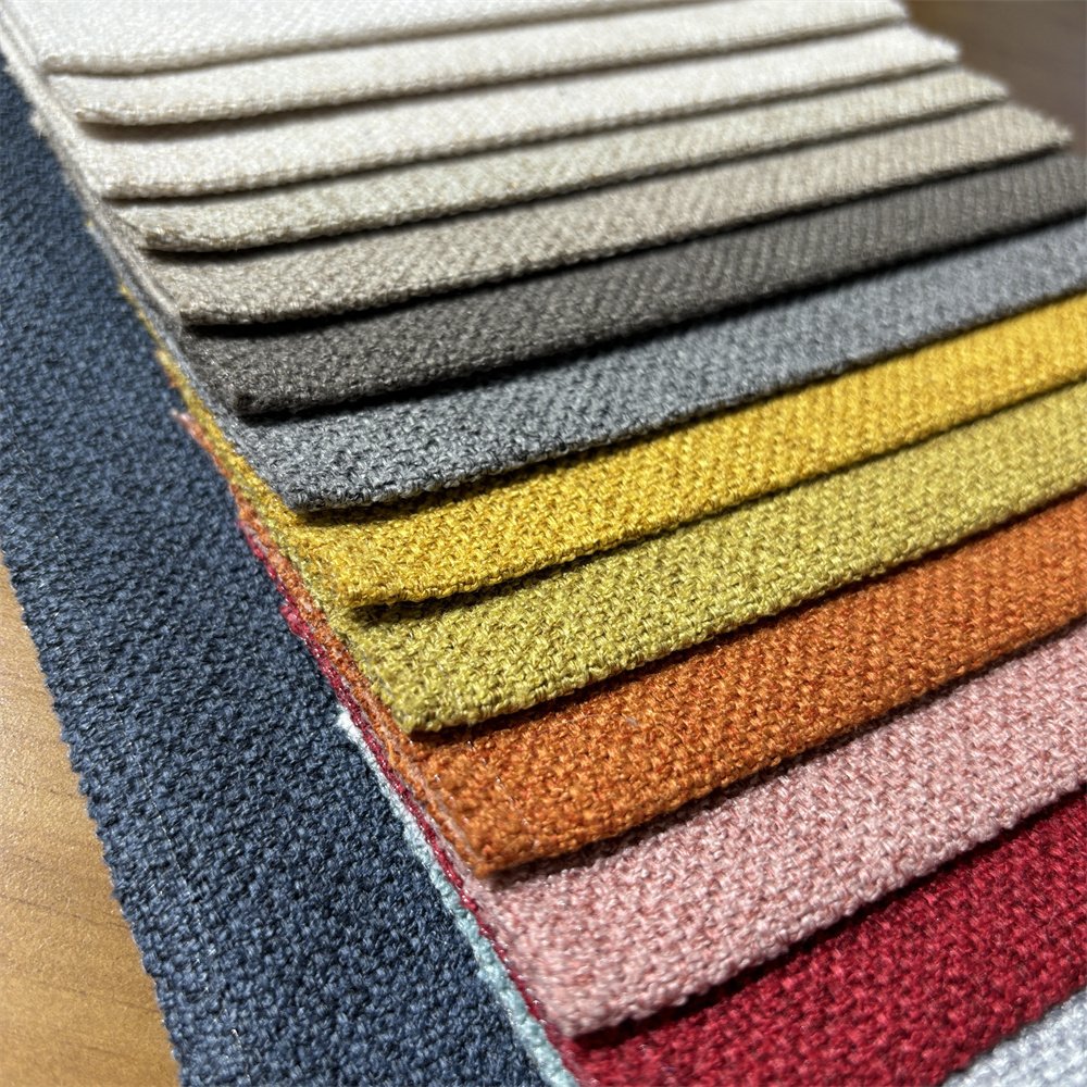 recycled Woven Texture Hometextile Wholesale Boucle Sofa Fabric Vega 0206