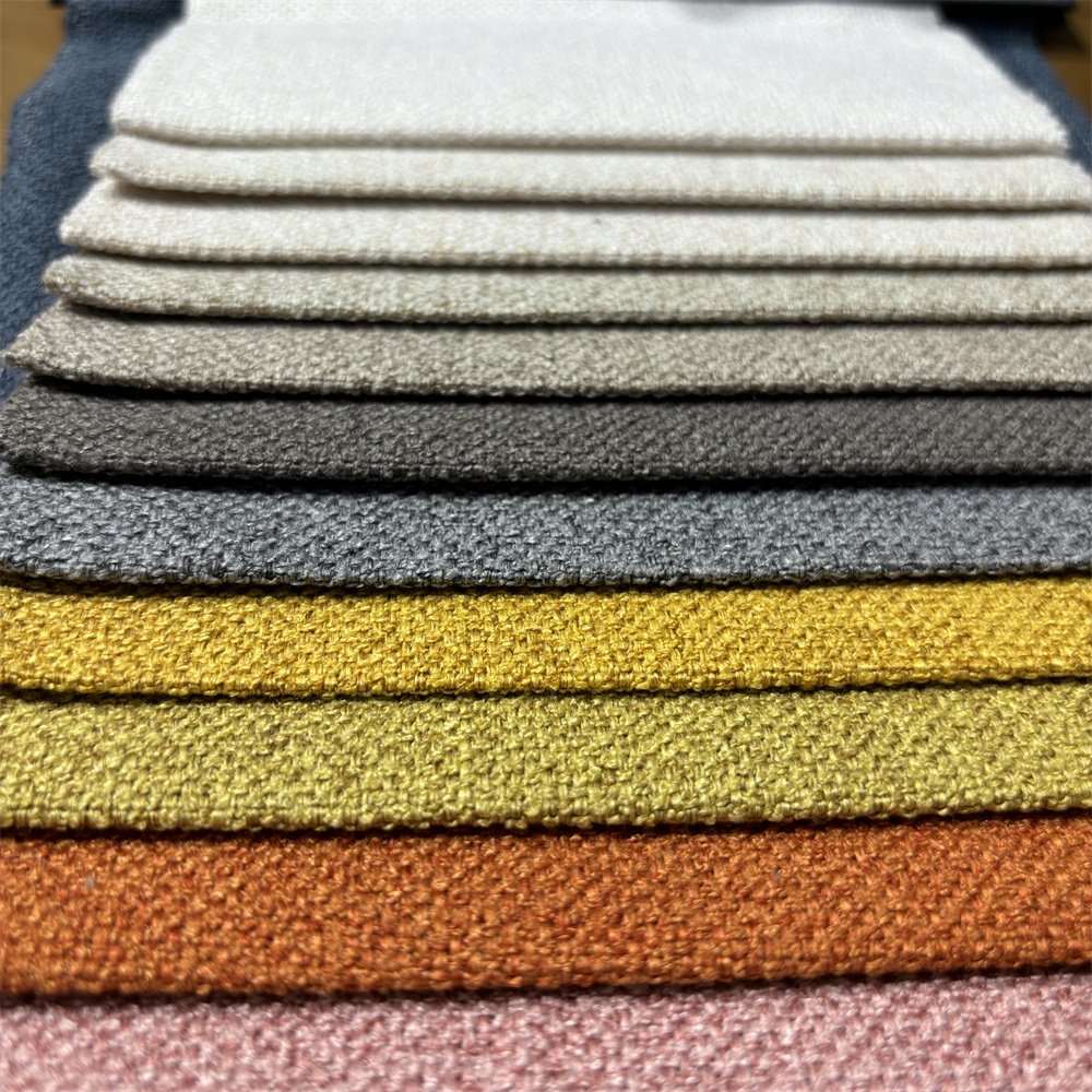 recycled Woven Texture Hometextile Wholesale Boucle Sofa Fabric Vega 0206