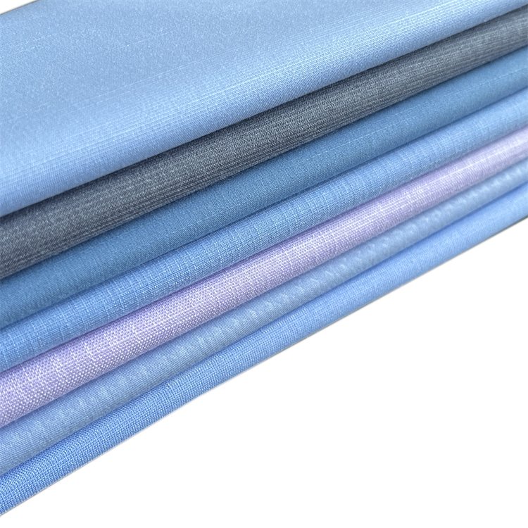 Eco-friendly Woven Anti-UV Solid Plain Bamboo Polyester Spandex Fabric