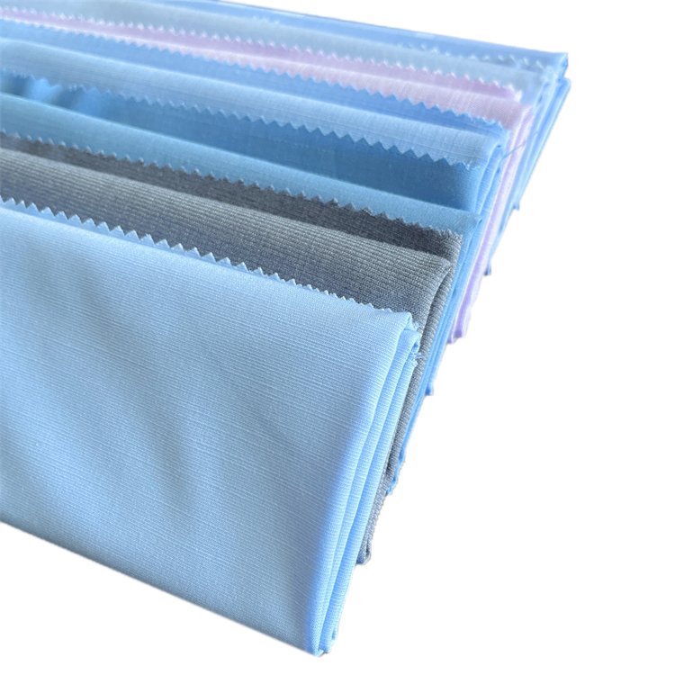 Eco-friendly Woven Anti-UV Solid Plain Bamboo Polyester Spandex Fabric