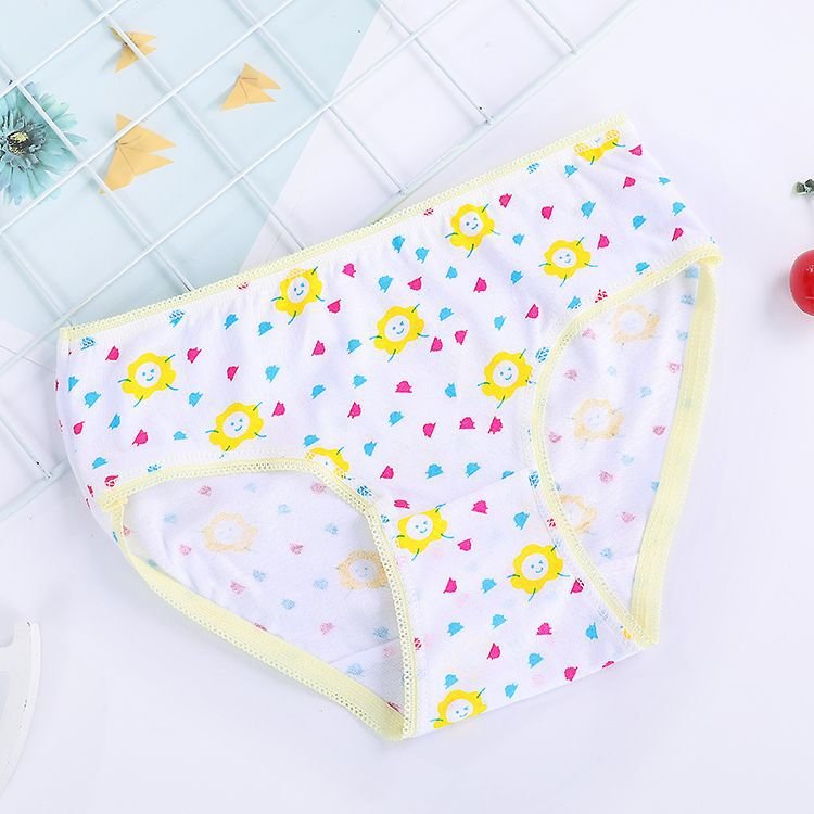 Custom 100% Cotton Girls Panties Cute Children's Boxer Briefs Underpants 3-Piece Set with Knickers Underwear for Little Girls