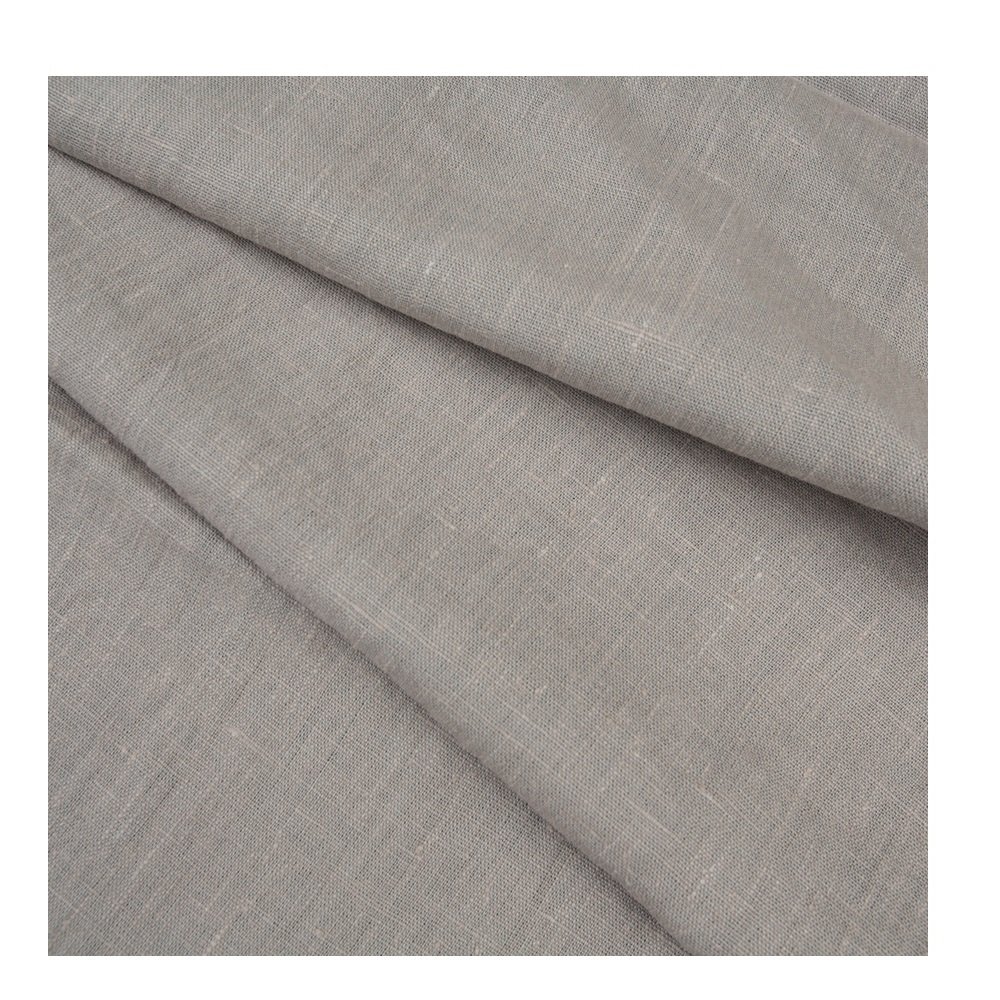 285 GSM 100% linen woven dyed washed fabric high quality wholesale fabric roll for clothing breathable fabric