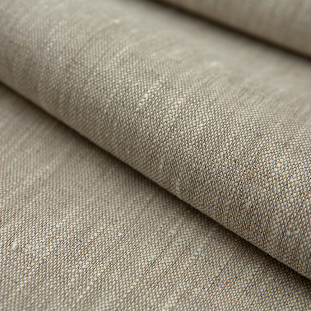 245 GSM 100% Organic Linen Fabric Roll Natural Softened Woven High Quality Breathable Clothing Shirts Dresses Home Bedding