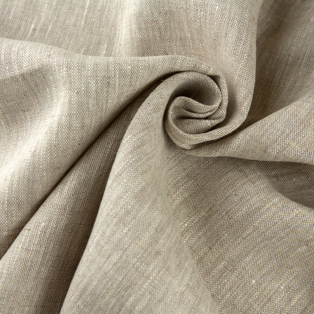 245 GSM 100% Organic Linen Fabric Roll Natural Softened Woven High Quality Breathable Clothing Shirts Dresses Home Bedding