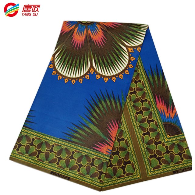 african wax print clothing 6 yards yarn dyed textile chiffon 100% polyester embroidery fabric