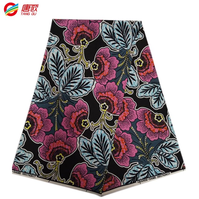 african wax print clothing 6 yards yarn dyed textile chiffon 100% polyester embroidery fabric