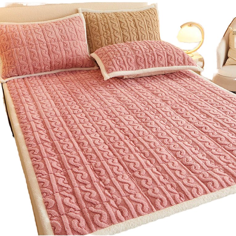 Quality Taffeta Bed Protector Non-Slip Home Mattress Spread Set of 3 Modern Style
