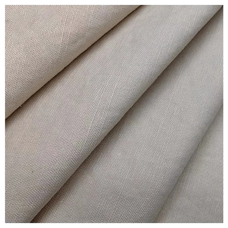 21030 --Wholesale Sustainable Eco Friendly Certificated 30%hemp 70%organic cotton Blended Woven Plain Fabric