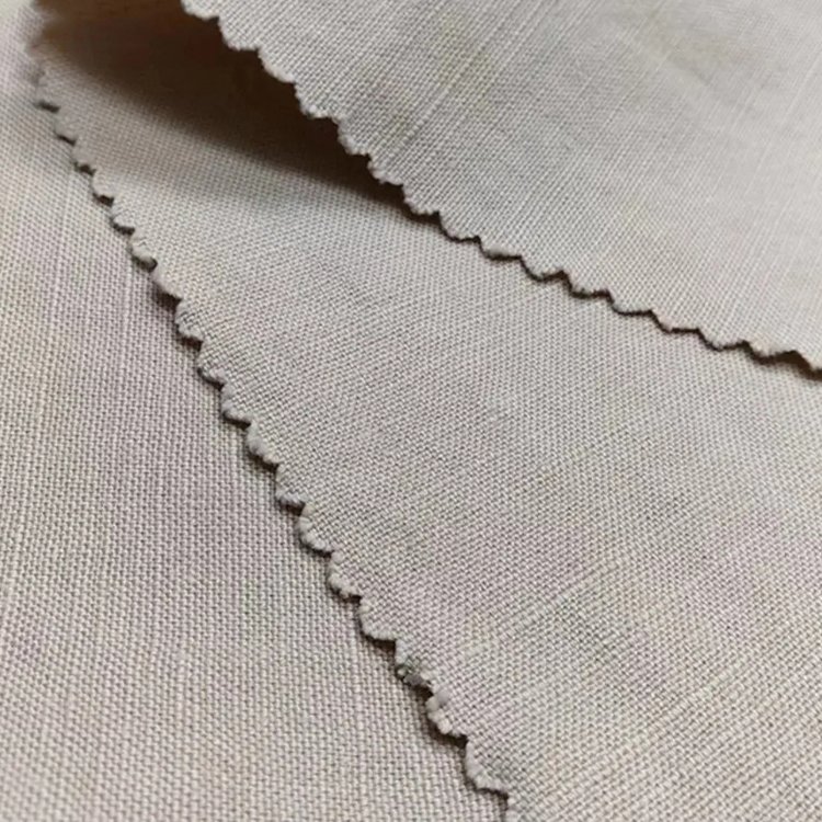21030 --Wholesale Sustainable Eco Friendly Certificated 30%hemp 70%organic cotton Blended Woven Plain Fabric
