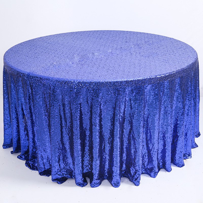 Gold Black Color Glitter Round Tablecloths Sequin Dress Fabric for Wedding and Birthday Party with gold Sequin Fabric