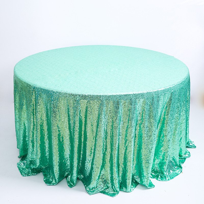 Gold Black Color Glitter Round Tablecloths Sequin Dress Fabric for Wedding and Birthday Party with gold Sequin Fabric