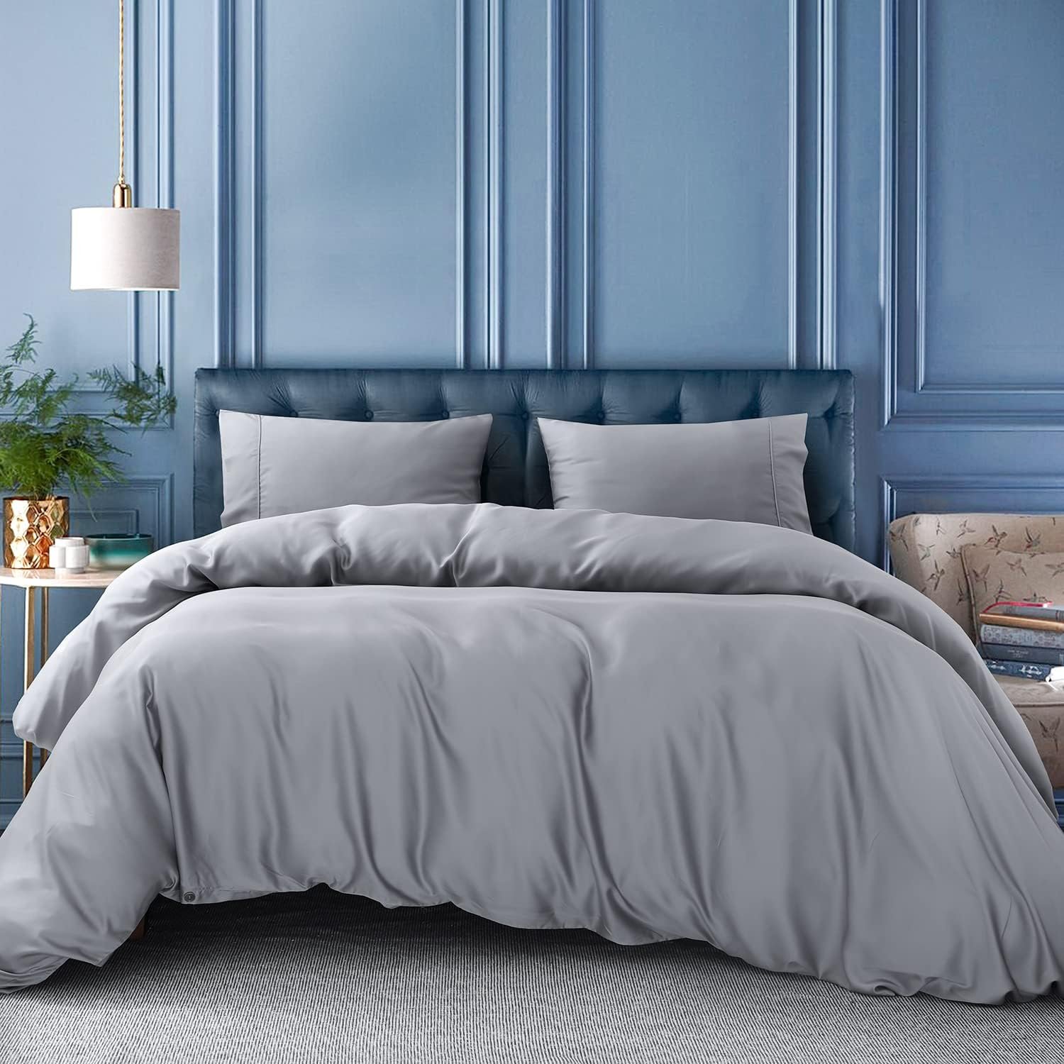Wholesale 100% bamboo bedsheets bedding set rayon viscose soft Cooling Mattress Sheet set Custom logo Home bamboo Bedding set