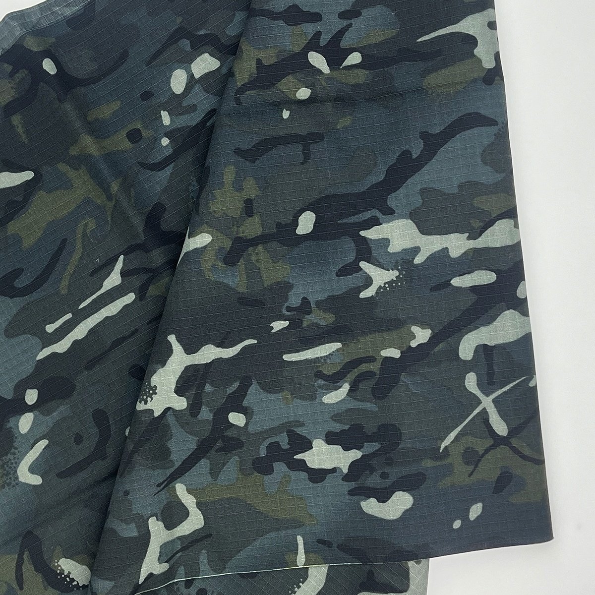Textiles fabric manufacturer wholesale woven ripstop tc polyester cotton IRR anti-infrared black camouflage fabric