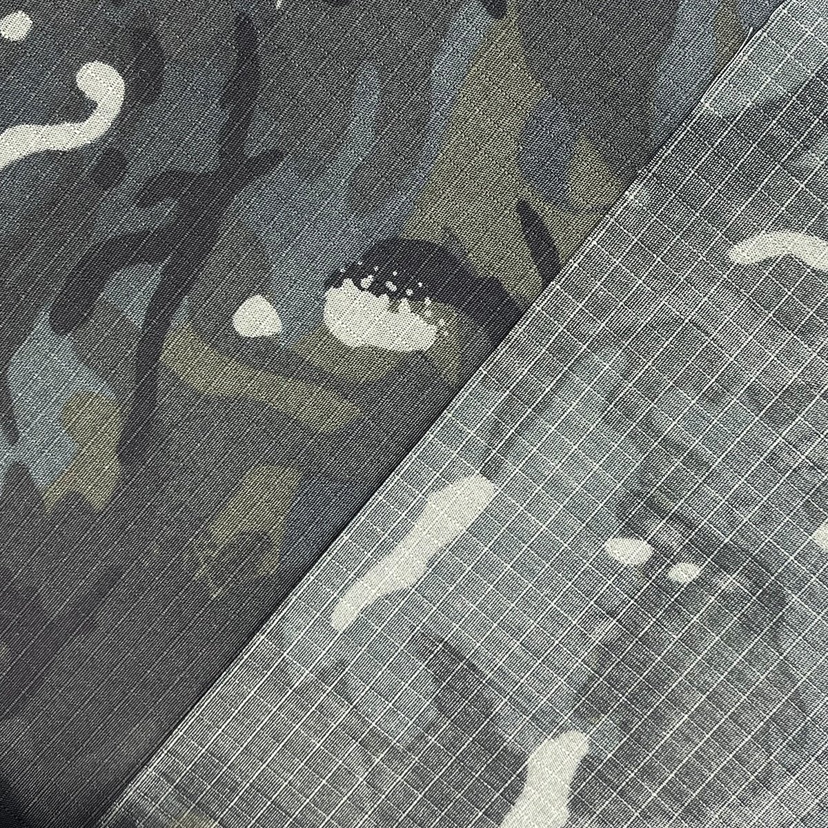 Textiles fabric manufacturer wholesale woven ripstop tc polyester cotton IRR anti-infrared black camouflage fabric