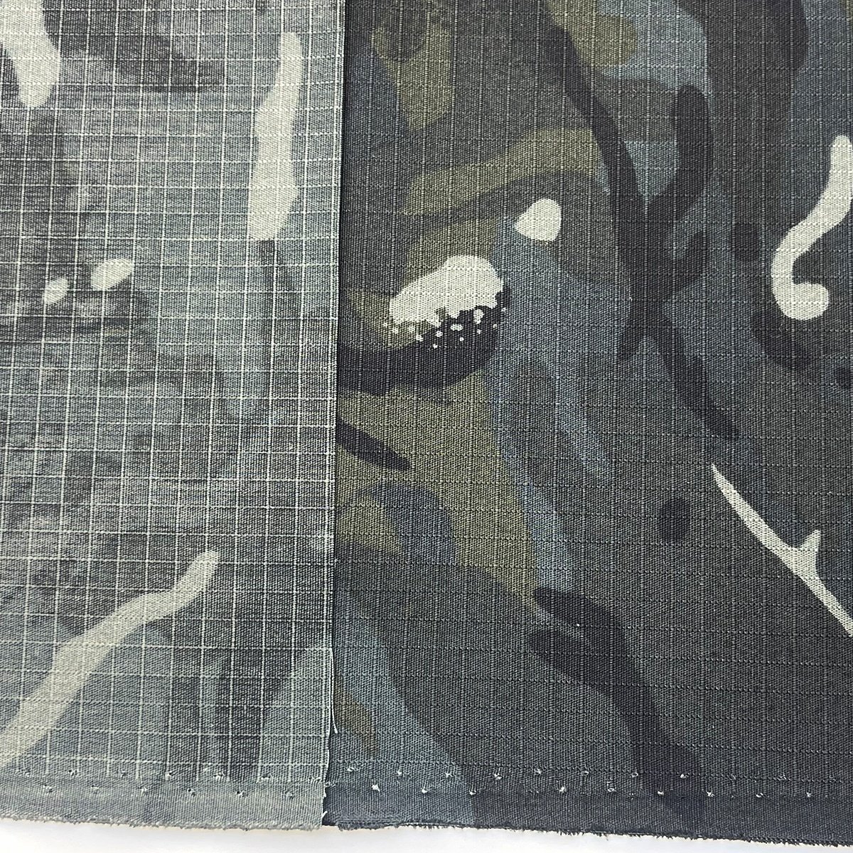 Textiles fabric manufacturer wholesale woven ripstop tc polyester cotton IRR anti-infrared black camouflage fabric