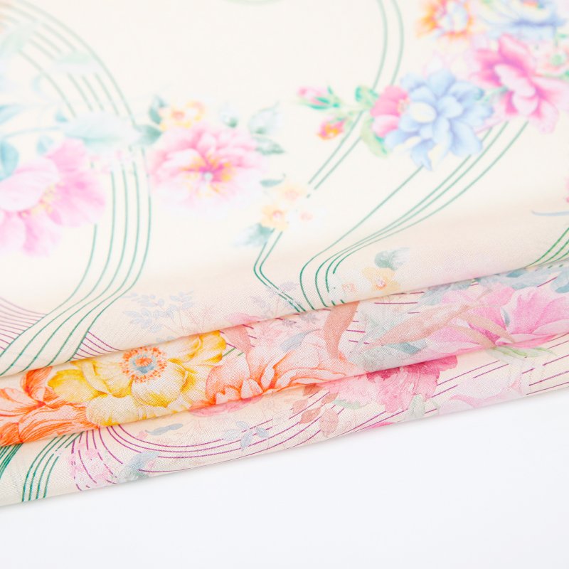 Chinese factory Italian design 14*14 linen eco-friendly ink jet printing for bedding sets