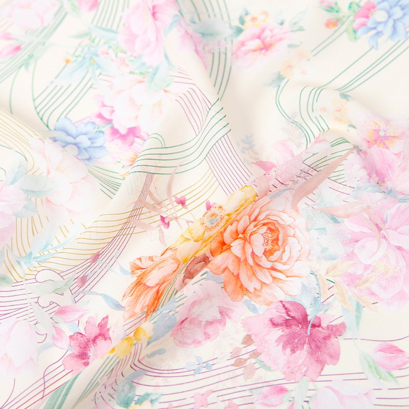 Chinese factory Italian design 14*14 linen eco-friendly ink jet printing for bedding sets