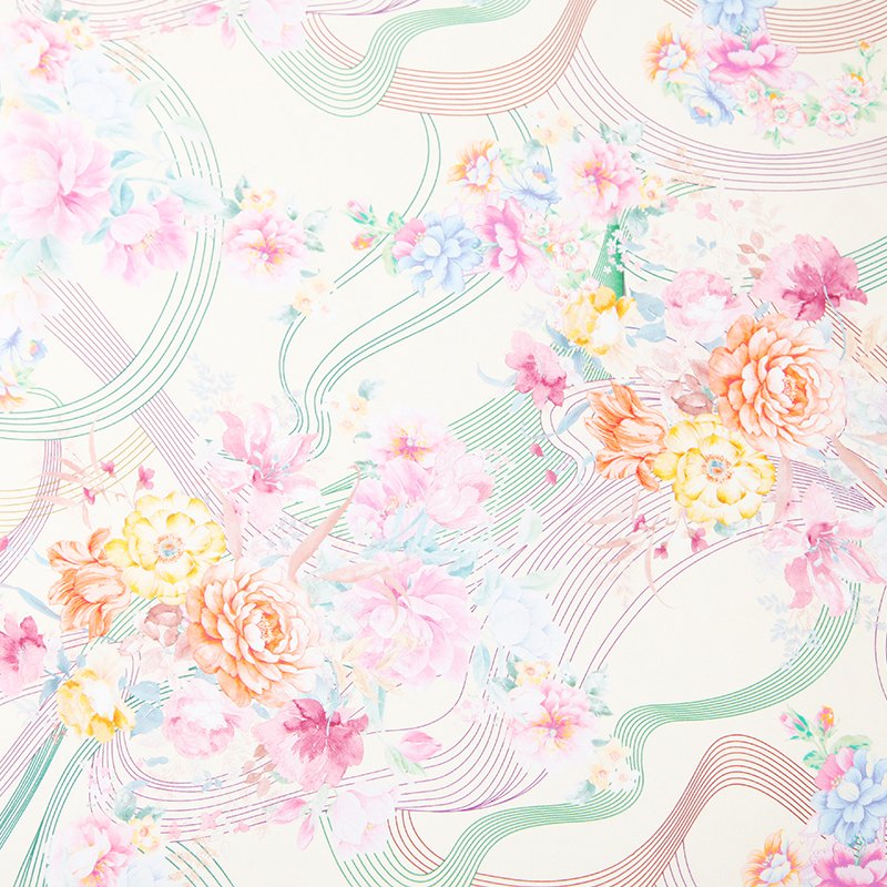 Chinese factory Italian design 14*14 linen eco-friendly ink jet printing for bedding sets