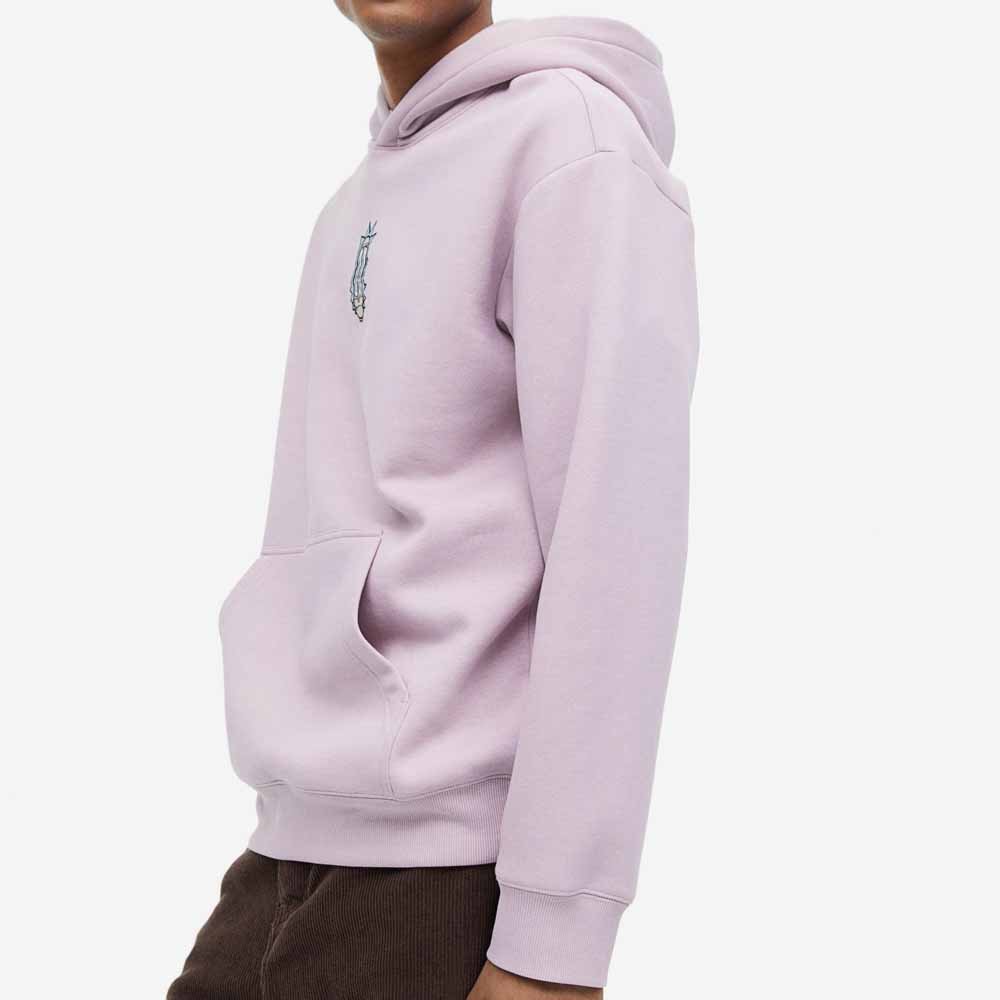 Lavender Grey Color Hoodie Your Own Design Neck Label Print On Hoodie With Custom Required Hood Pure Fleece Hoodie For Men's